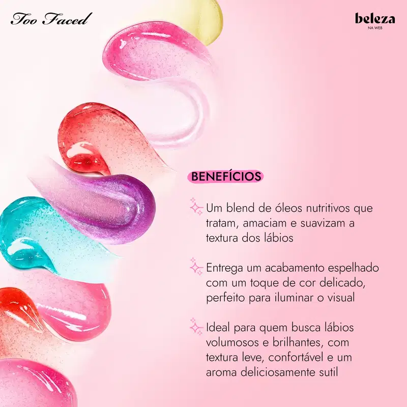 Too Faced Kissing Jelly Shade Strawberry Frosting - Brilho Labial 4,5ml