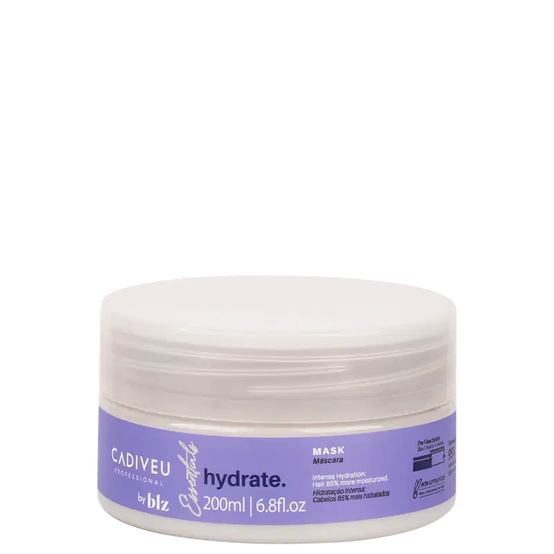 Máscara Capilar Hydrate by BLZ, da marca Cadiveu Professional.