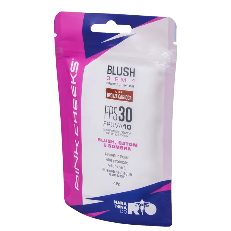 Pink Cheeks Sport All in One FPS30 FPUVA10 Bronze Carioca - Blush Multifuncional 4,5g