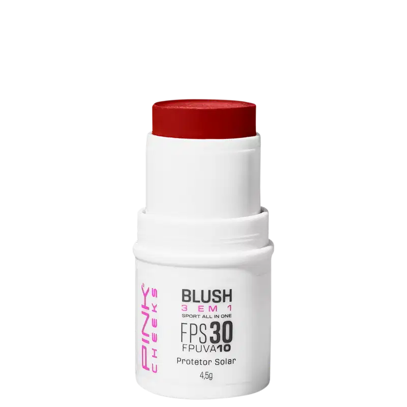 Blush Multifuncional Pink Cheeks Sport All in One FPS30 FPUVA10 Red Cherry, 4,5g.