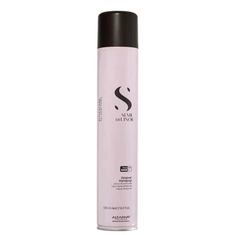 Spray Fixador Semi di Lino Style&Care Fixação Forte, da marca Alfaparf.