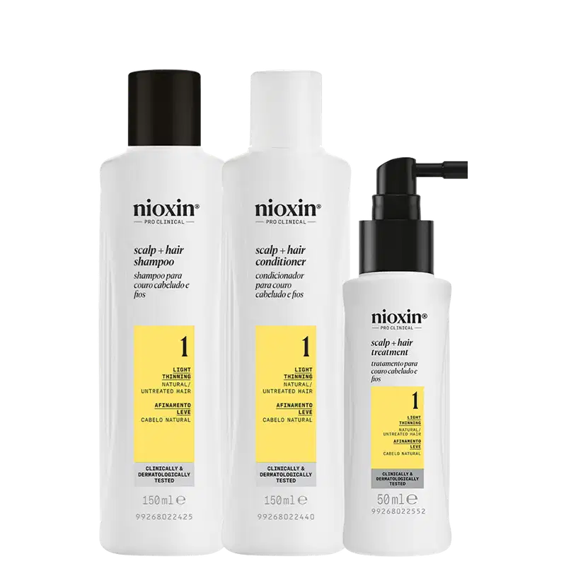 Kit Nioxin Volume Thinning Sistema 1 Trio Care (3 Produtos)