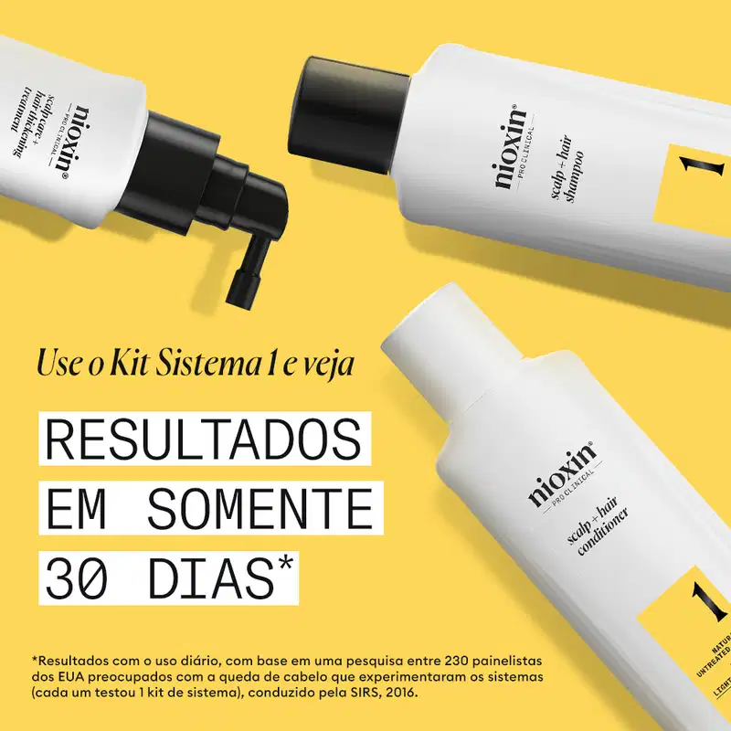Kit Nioxin Volume Thinning Sistema 1 Trio Care (3 Produtos)