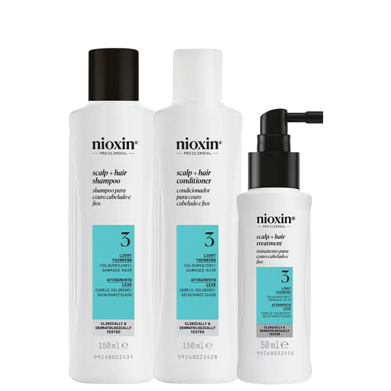 Kit Nioxin Volume Thinning Sistema 3 Trio Care (3 Produtos)