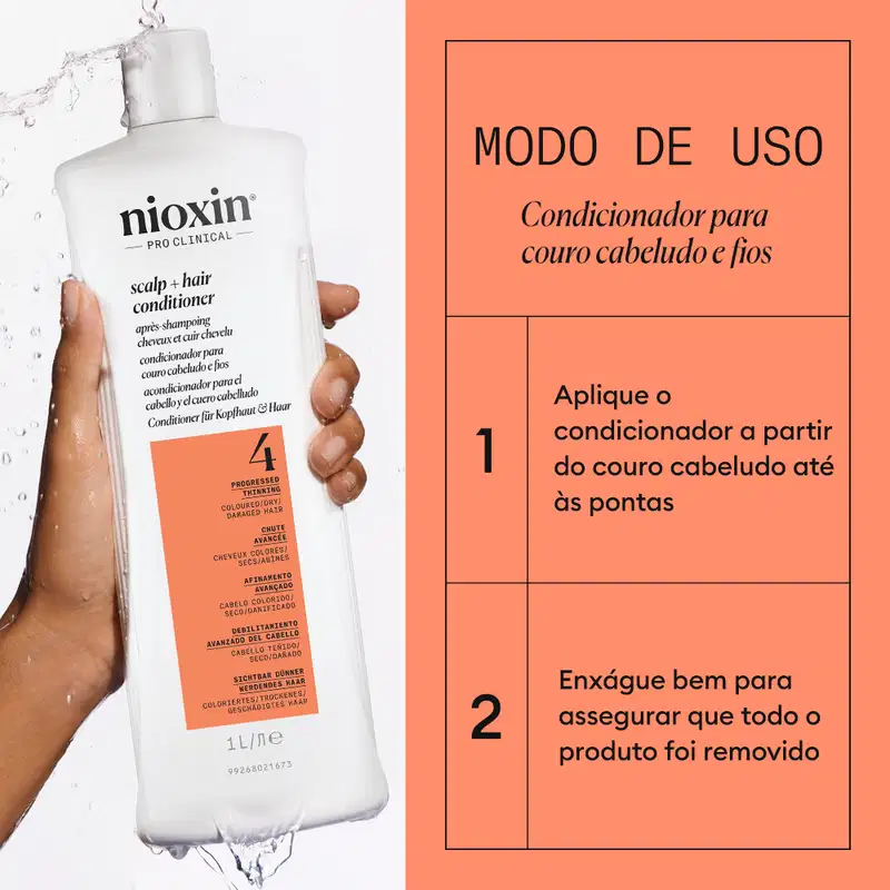 Nioxin Volume Thinning Sistema 4 - Condicionador 1L
