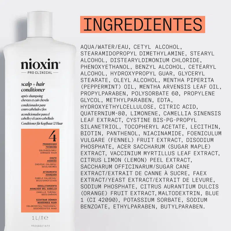Nioxin Volume Thinning Sistema 4 - Condicionador 1L