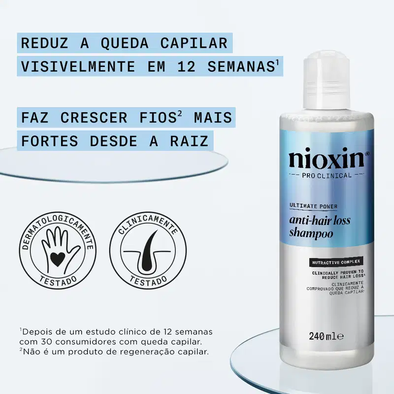Nioxin Anti-Hair Loss - Shampoo Antiqueda 240ml
