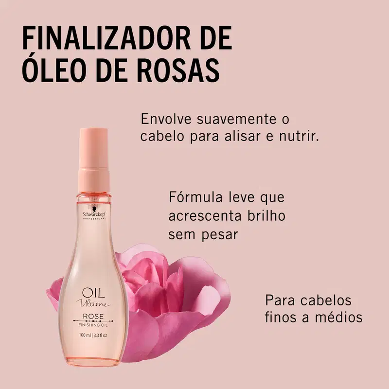 Schwarzkopf Professional Oil Ultime Rose - Óleo Finalizador 100ml