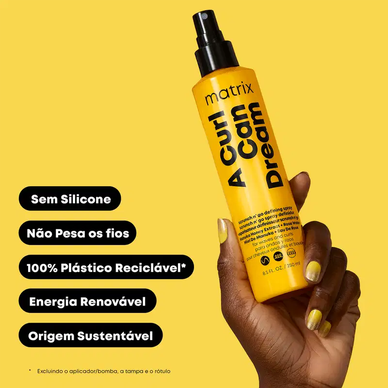 Matrix A Curl Can Dream Scrunch N' Go - Modelador de Cachos em Spray 250ml