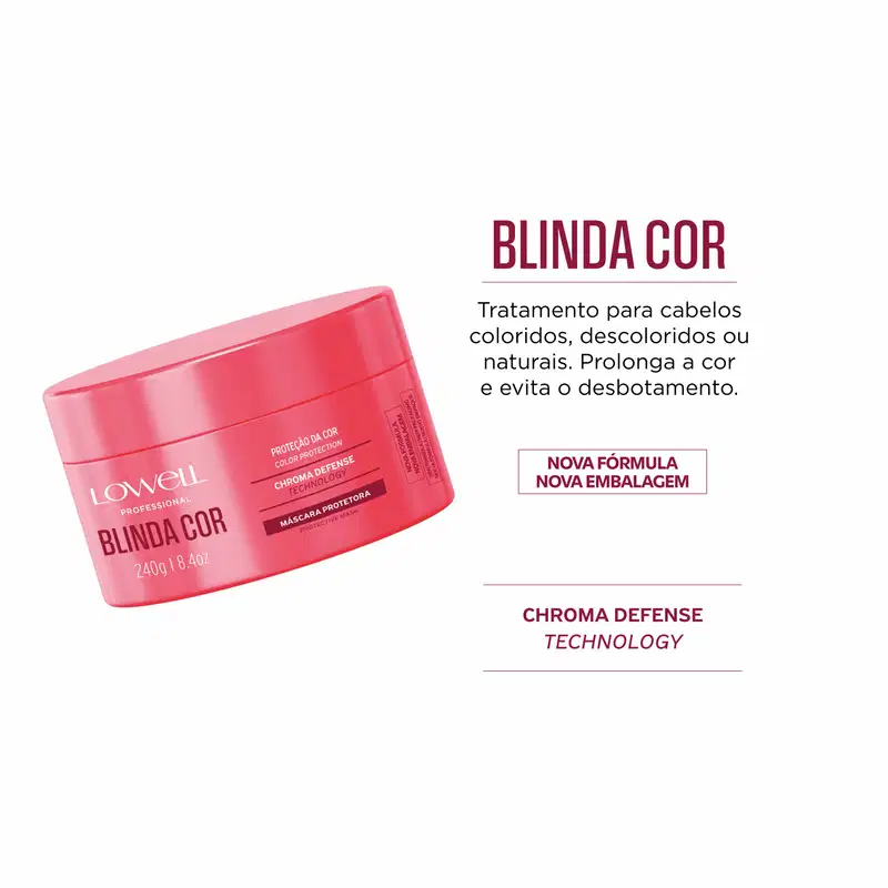 Lowell Blinda Cor -  Máscara Capilar 240g