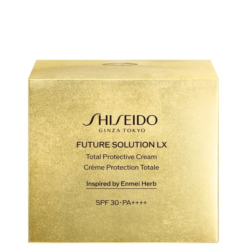 Caixa do Creme Shiseido Future Solution LX Total Protective Cream FPS 30