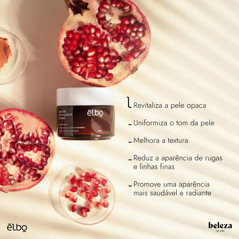 Elbo Romã - Máscara Facial Revitalizante 100g