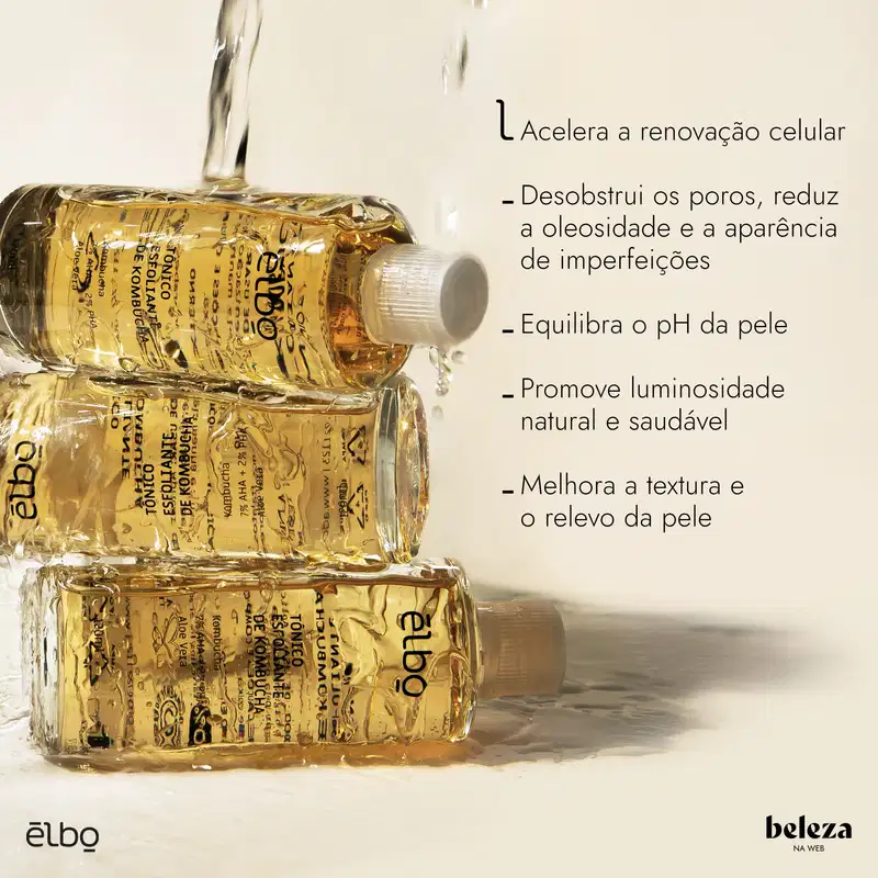 Elbo Kombucha - Tônico Facial Esfoliante 120ml