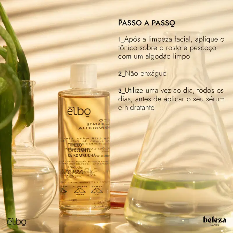 Elbo Kombucha - Tônico Facial Esfoliante 120ml