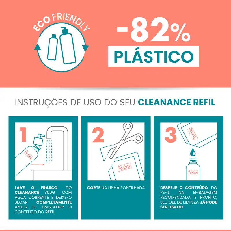 Instruções de uso do Cleanance Refil