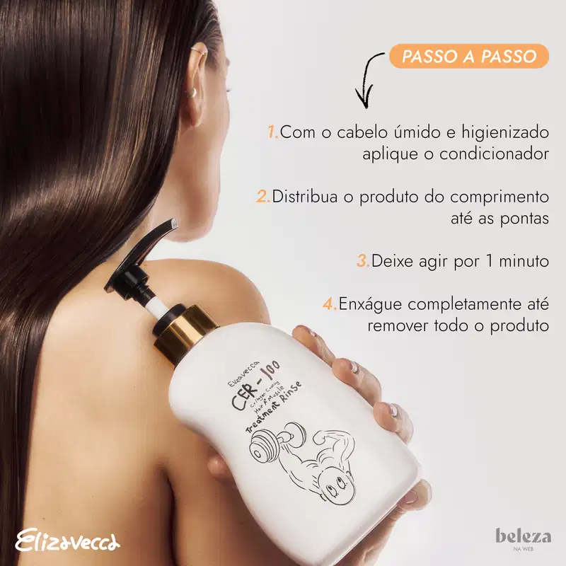 Elizavecca CER-100 Com Colágeno A+ Muscle - Condicionador Fortalecedor 500ml