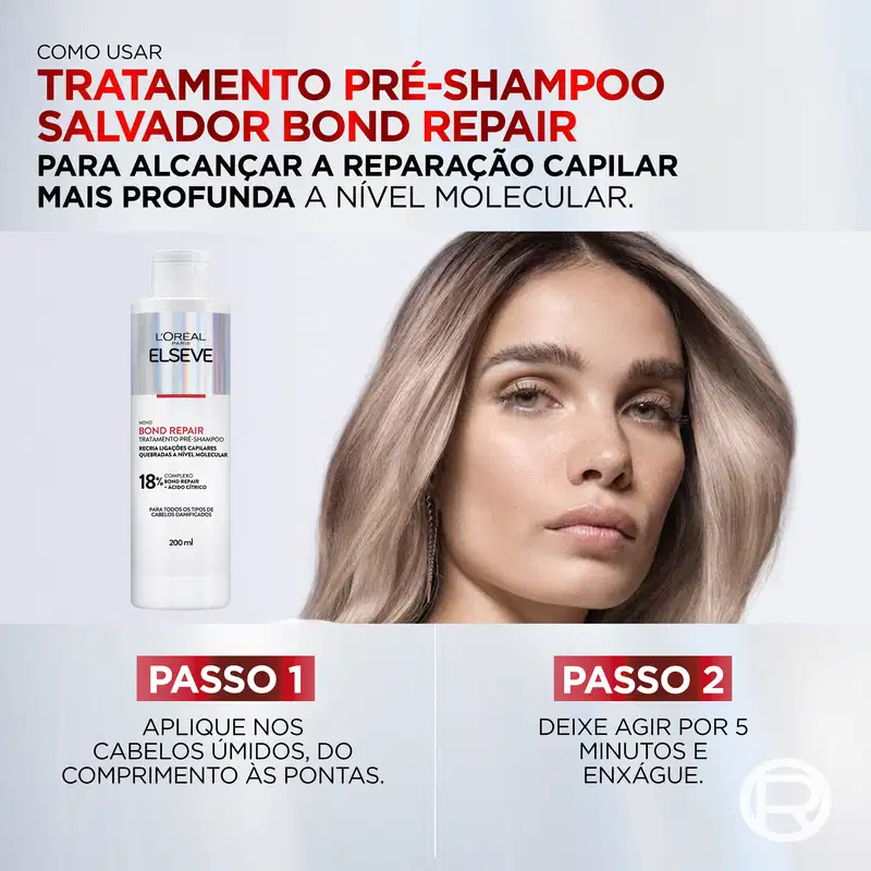 Pré-Shampoo Elseve L'Oréal Paris Bond Repair, 200ml.