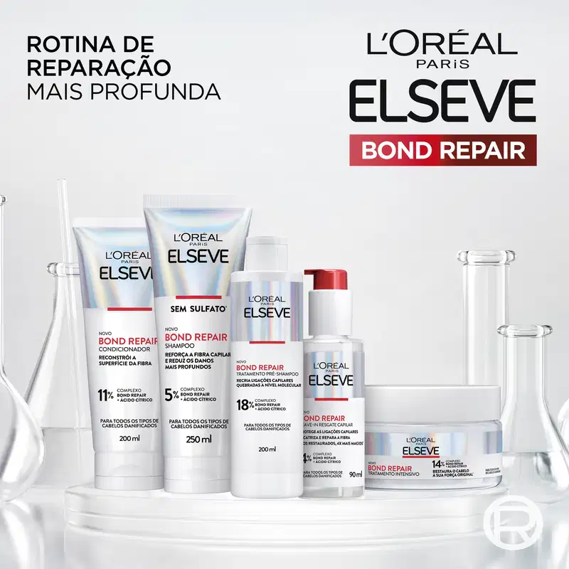 Pré-Shampoo Elseve L'Oréal Paris Bond Repair, 200ml.