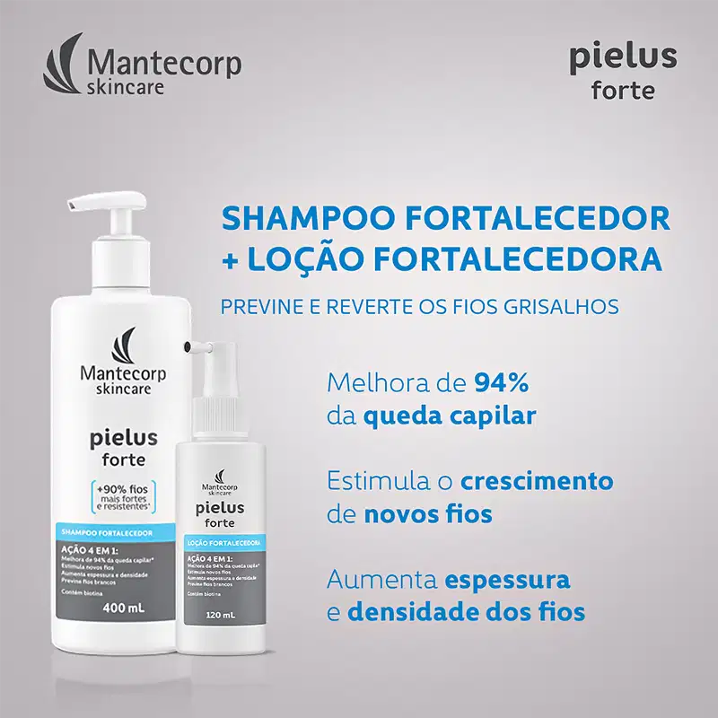 Mantecorp Pielus Forte - Shampoo Fortalecedor Antiqueda 400ml