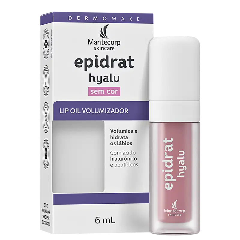 Mantecorp Epidrat Hyalu Lip Oil - Hidratante Labial Volumizador 6ml