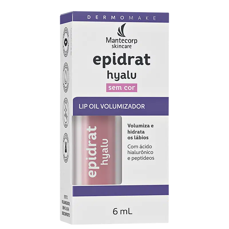 Mantecorp Epidrat Hyalu Lip Oil - Hidratante Labial Volumizador 6ml