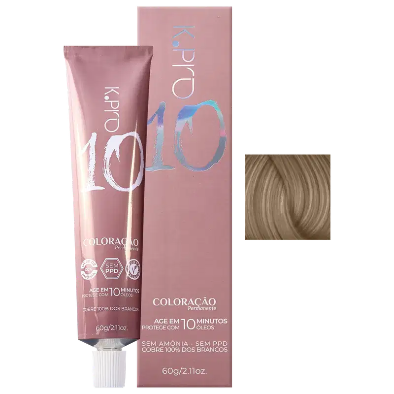 Coloração Permanente K.Pro 10 8.0 Louro Claro 60g