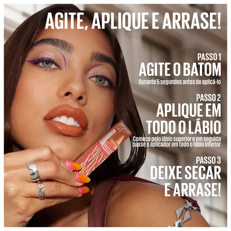 Maybelline NY SuperStay Vinyl Ink Sauce 205 Sriracha - Batom Líquido 4,2ml