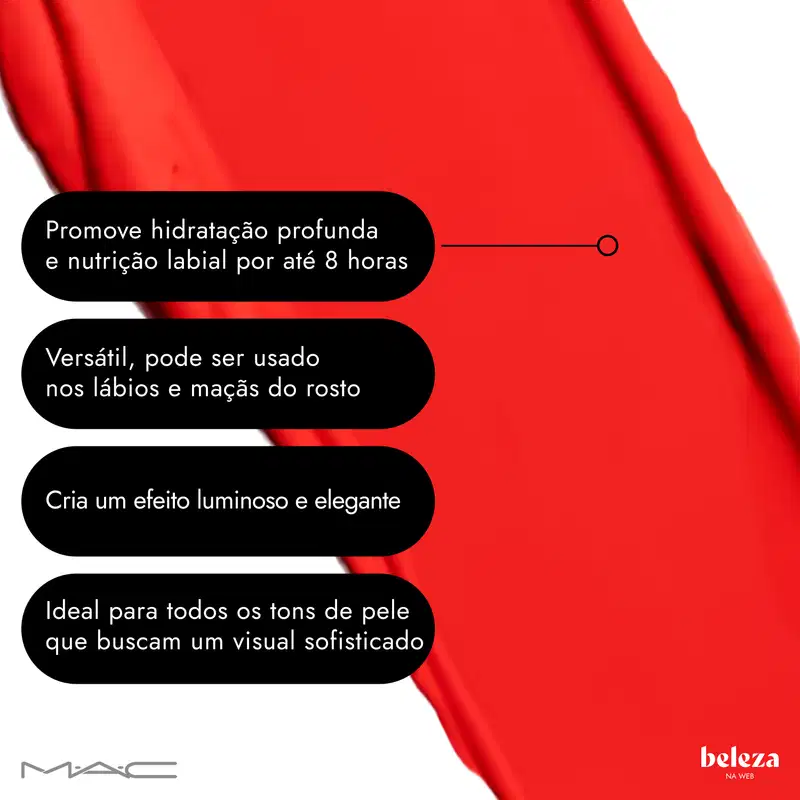 M·A·C M·A·Cximal Holiday Unexpected Red - Batom Cremoso 3,5g