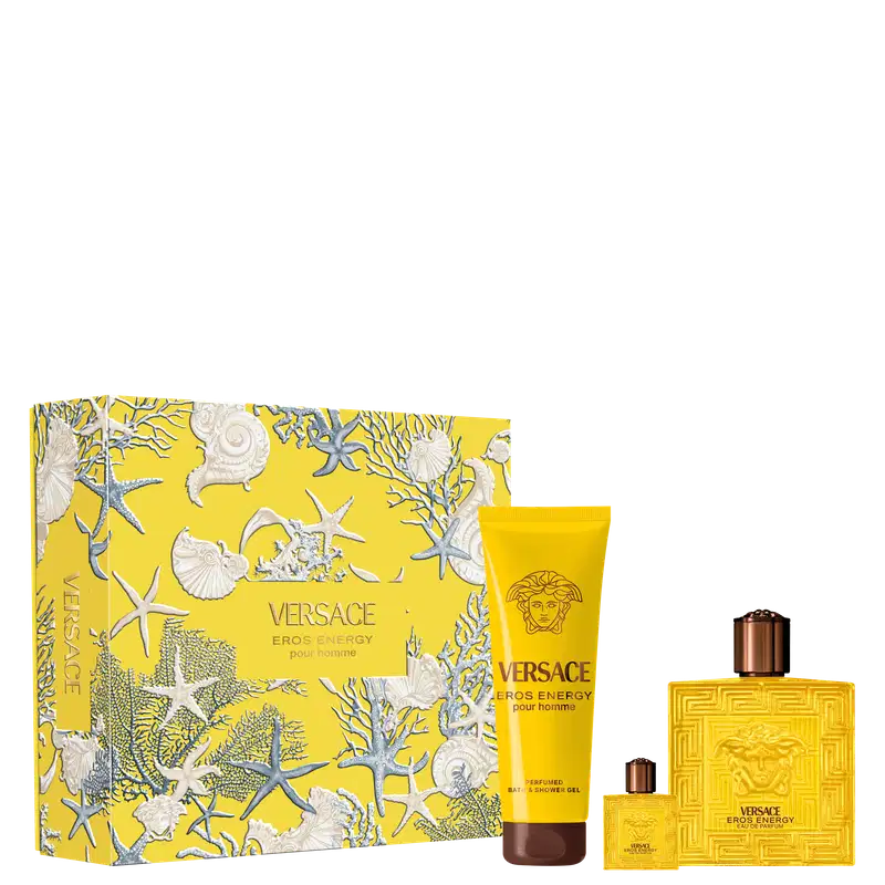 Conjunto Eros Energy Versace Masculino (3 Produtos)