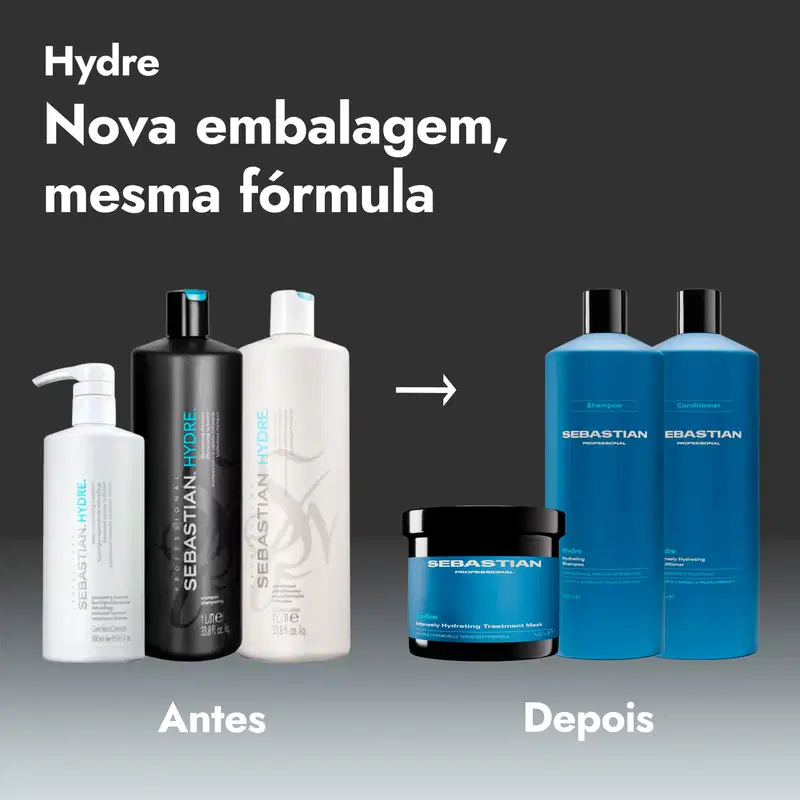 Hydre
Nova embalagem, mesma fórmula