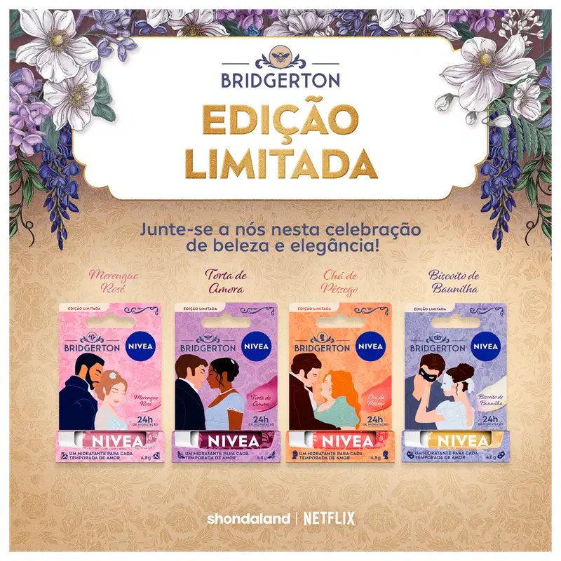 NIVEA Bridgerton Torta de Amora - Hidratante Labial 4,8g
