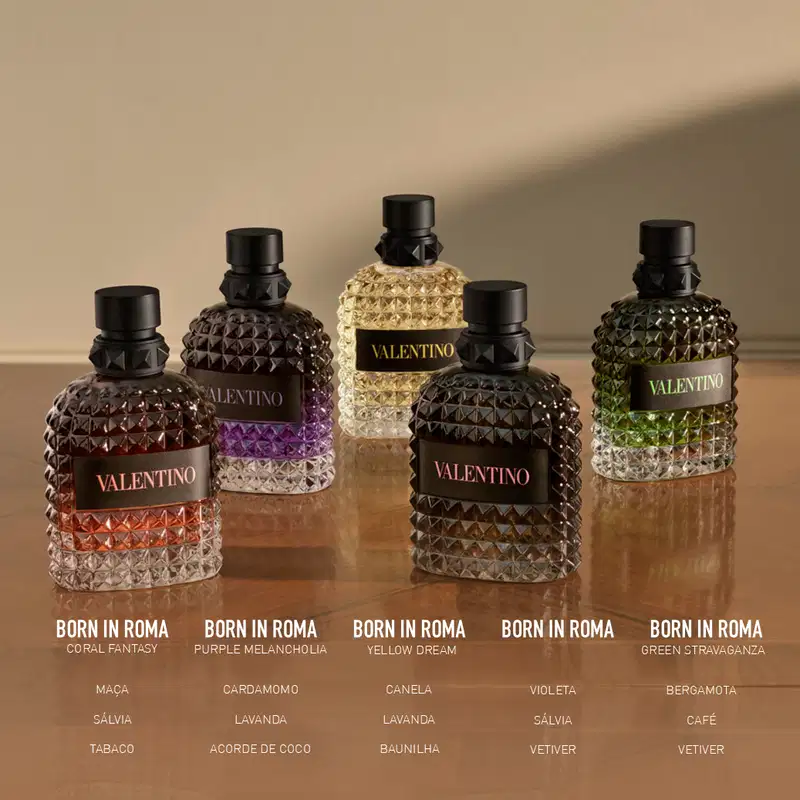Born In Roma Purple Melancholia Uomo Valentino Eau de Toilette - Perfume Masculino 50ml