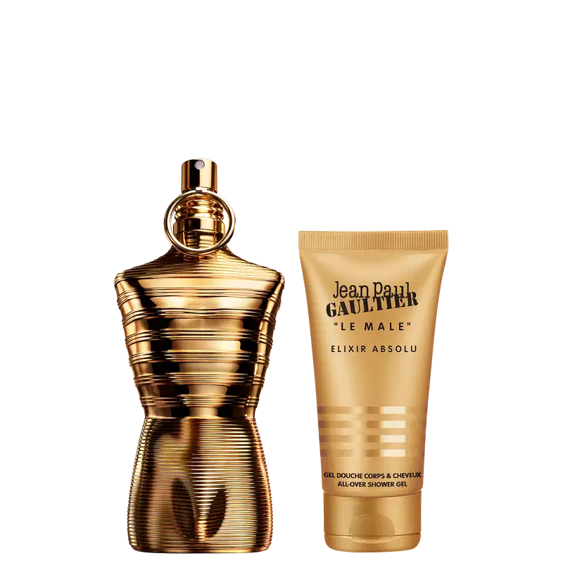 Conjunto Le Male Elixir Absolu Jean Paul Gaultier Masculino - Perfume Parfum Intense 125ml + Shower Gel 75ml