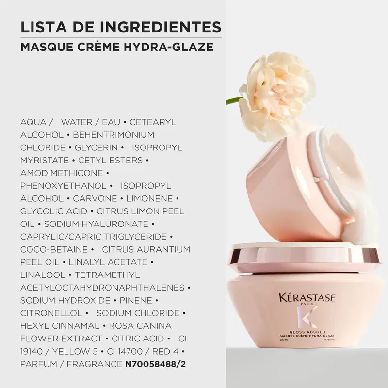 Máscara Capilar Kérastase Gloss Absolu Hydra-Glaze, 200ml.
