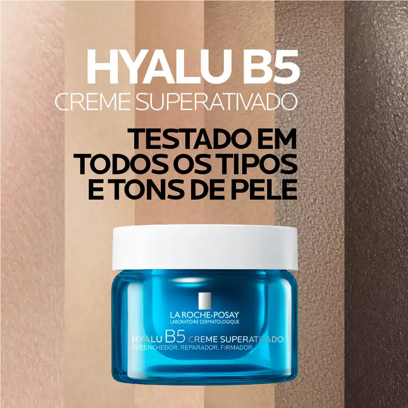 HYALU B5 CREME SUPERATIVADO. TESTADO EM TODOS OS TIPOS E TONS DE PELE. PREENCHEDOR, REPARADOR, FIRMADOR.