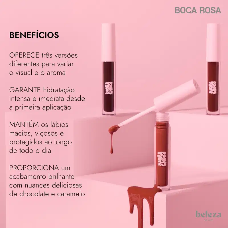Kit Boca Rosa Hidra Choco Trio (3 Produtos)