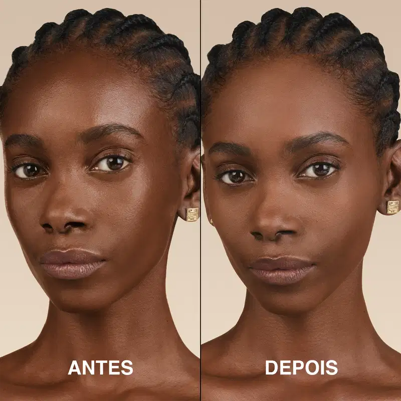 Antes e depois do uso