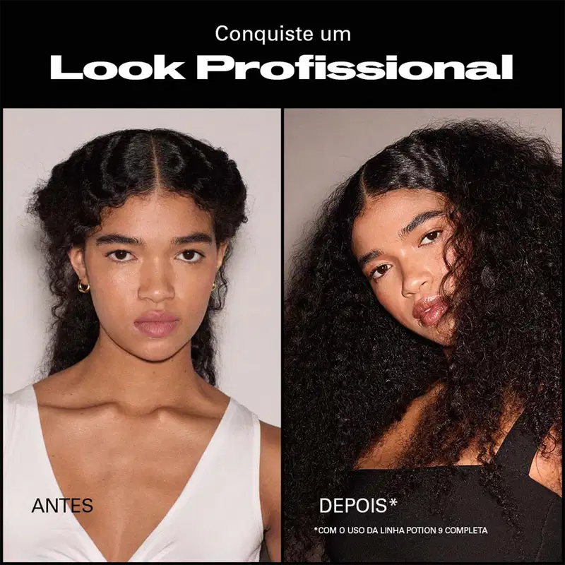 Antes e depois do uso