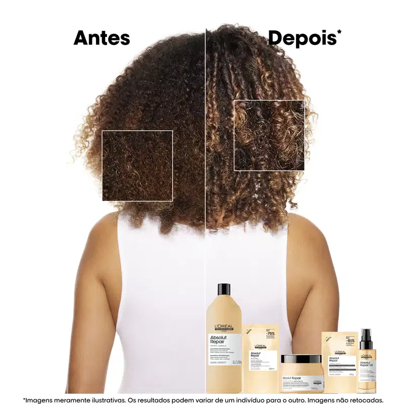 Antes e depois do uso