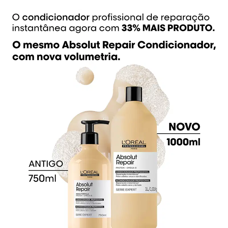 L'Oréal Professionnel Serie Expert Absolut Repair Omega-9 + Protein - Condicionador  1L