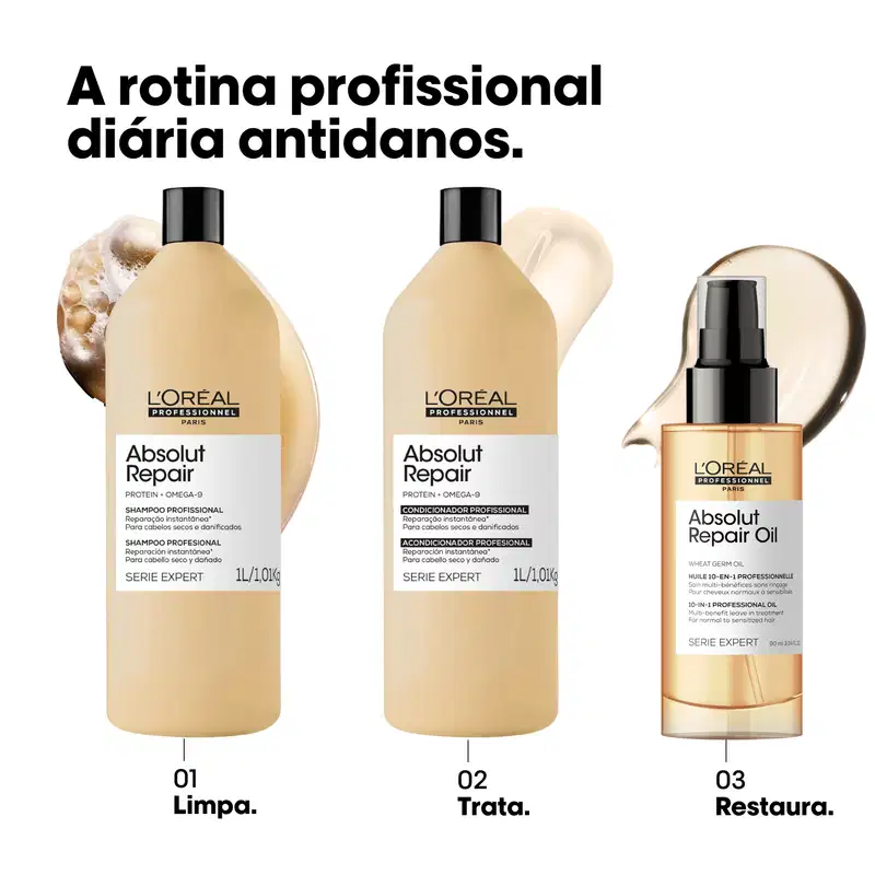 L'Oréal Professionnel Serie Expert Absolut Repair Omega-9 + Protein - Condicionador  1L