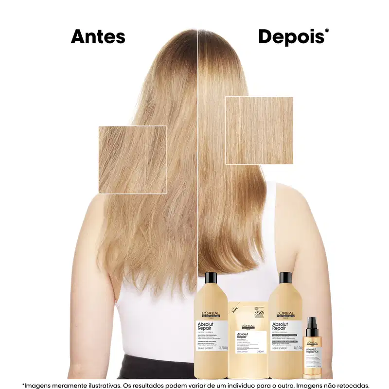 Antes e depois do uso