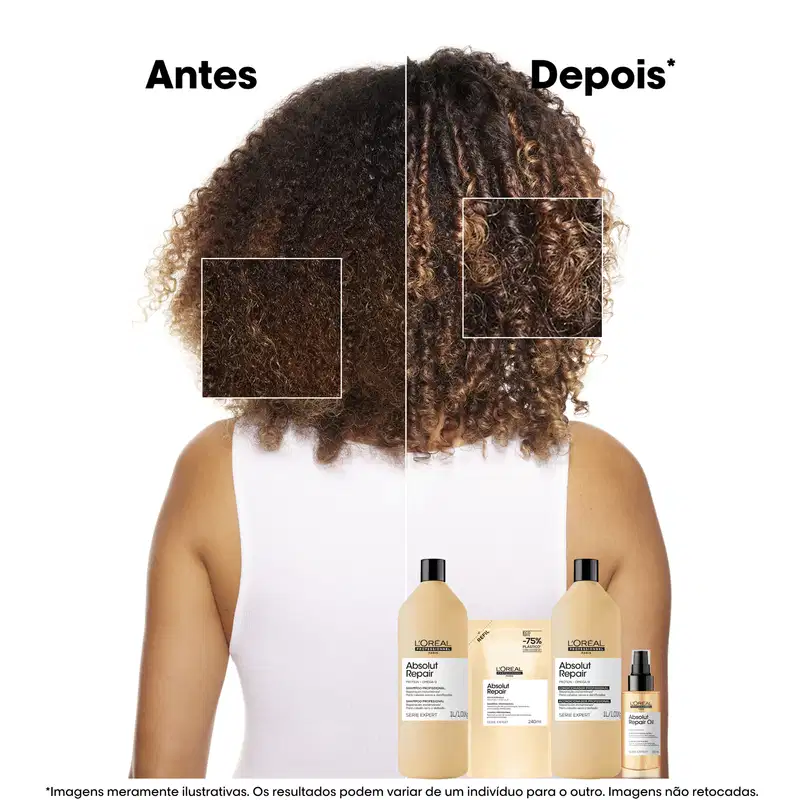 Antes e depois do uso