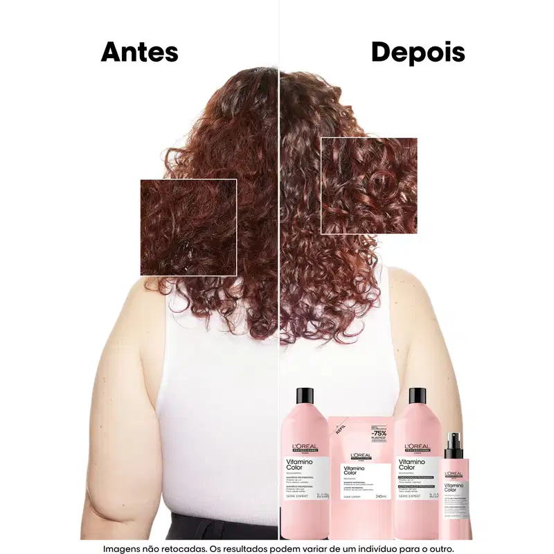 Antes e depois do uso
