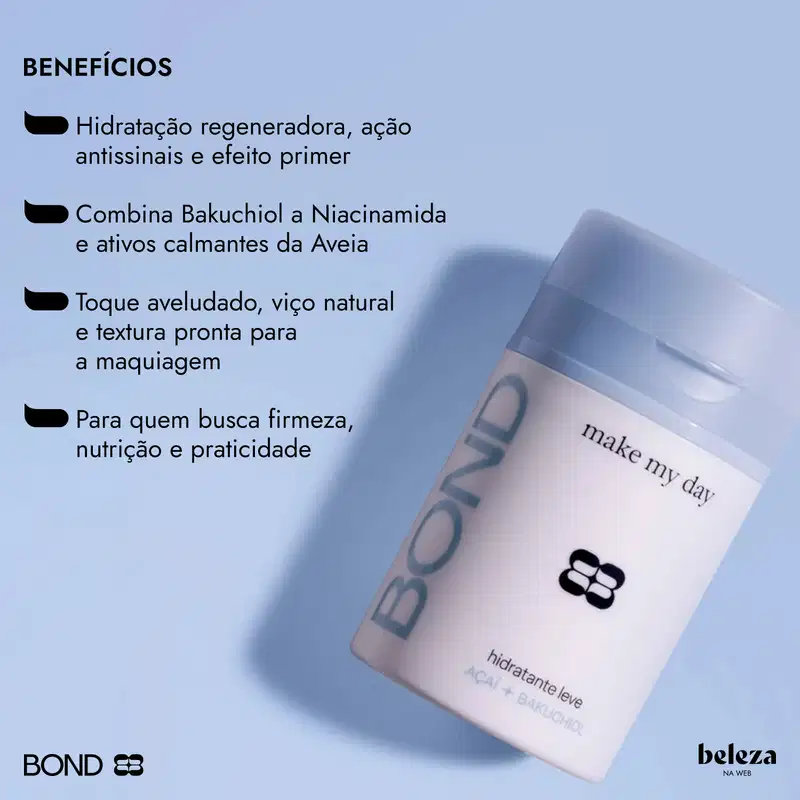 Bond Rio Skincare Make My Day - Hidratante Facial 50g