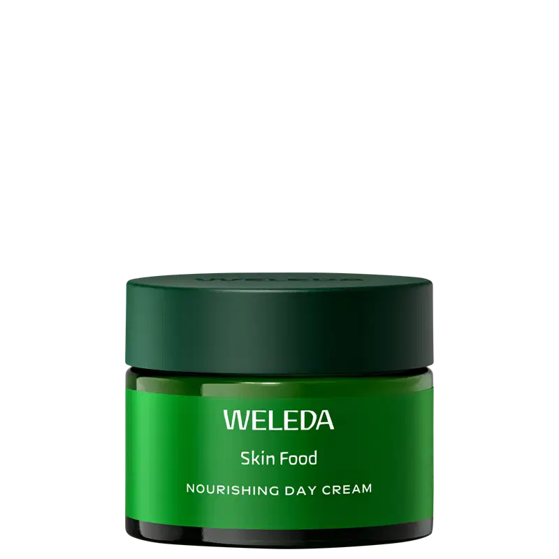 Embalagem com o creme facial Weleda Skin Food Dia.