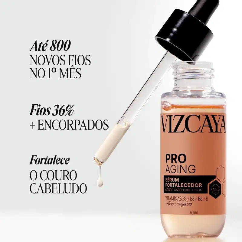Vizcaya Vitamino Force - Sérum Couro Cabeludo Pro Aging 60ml