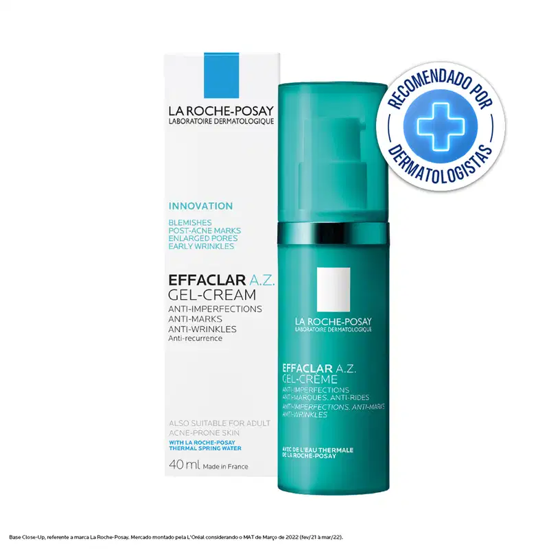 Gel-Creme Antissinais La Roche-Posay Effaclar A.Z., 40ml.