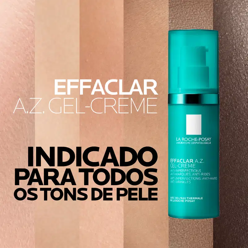 Gel-Creme Antissinais La Roche-Posay Effaclar A.Z., 40ml.