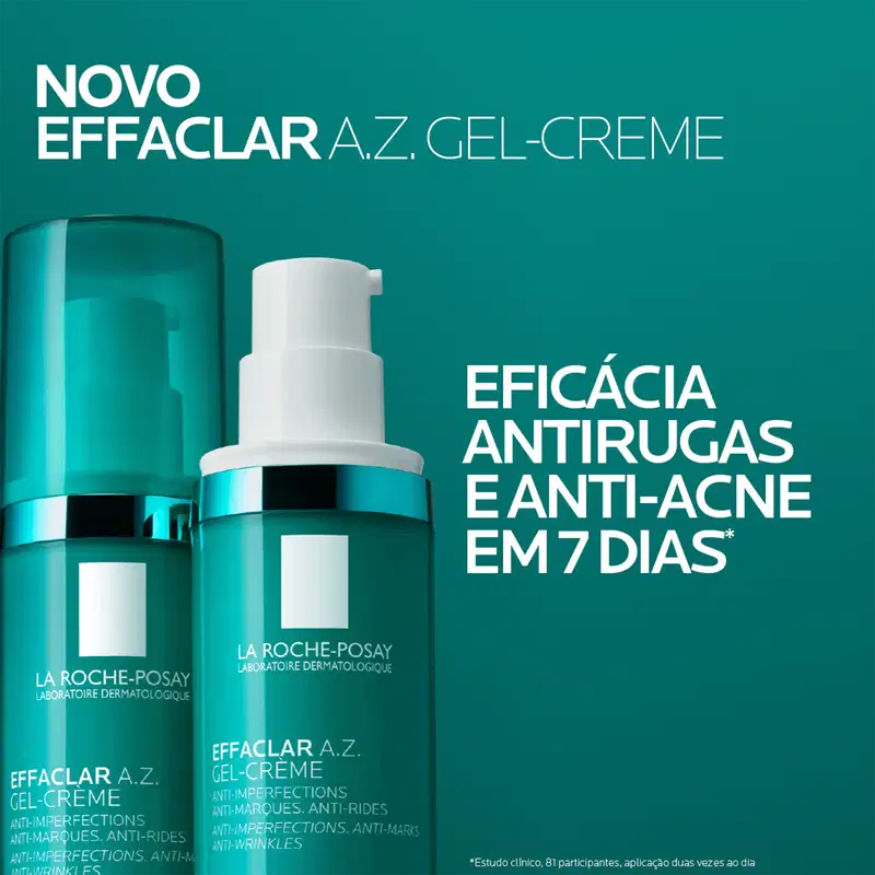 Gel-Creme Antissinais La Roche-Posay Effaclar A.Z., 40ml.